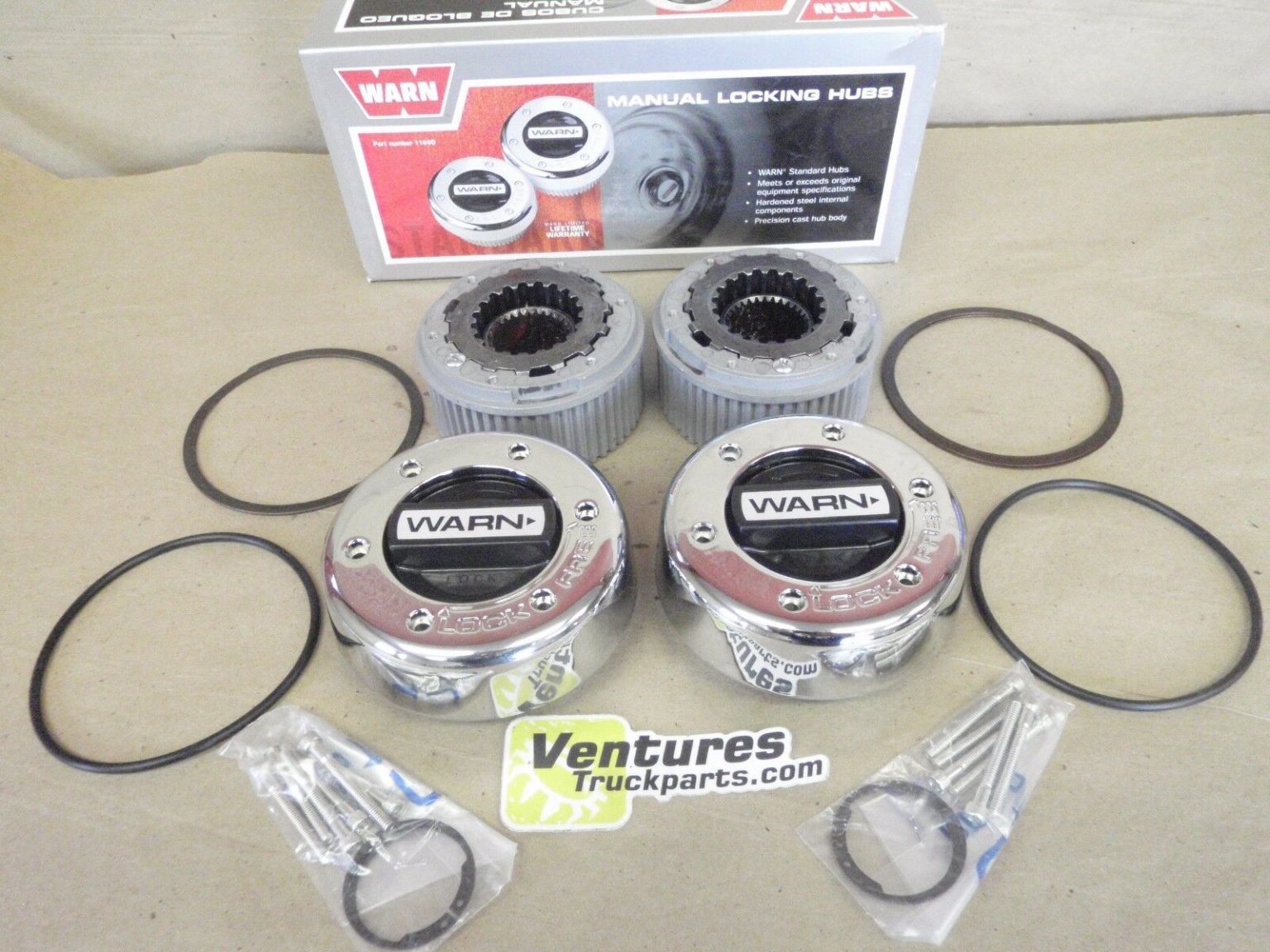 WARN DANA 60 LOCKING HUB SET STANDARD 30 SPLINE FORD CHEVY DODGE GMC