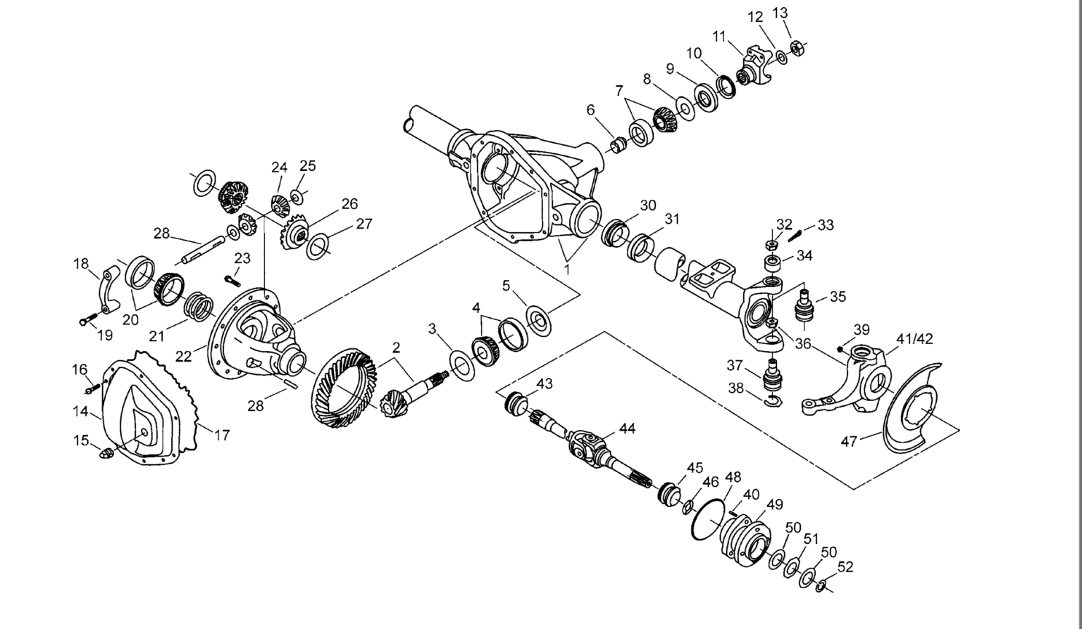 Dana 60 Front Axle Diagram