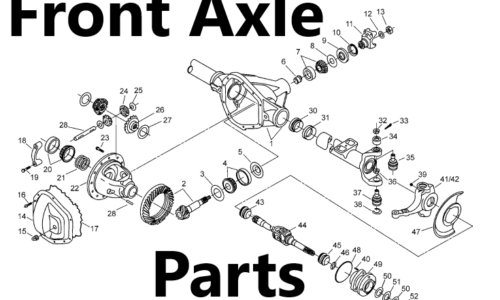 1999-2004 Front 4X4 Axle Parts
