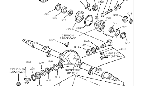 1999-2004 Rear Axle Parts
