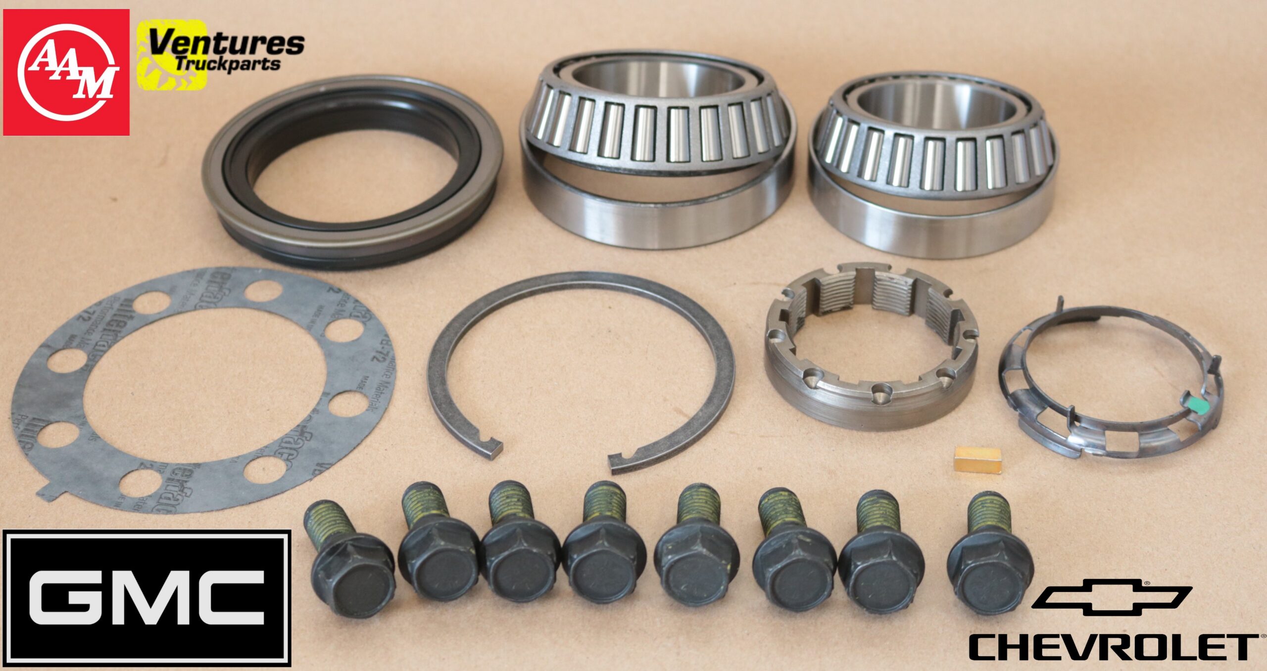 2011-2016 Chevy Silverado GMC Sierra 2500 3500 SRW Rear Wheel Hub Bearing Seal Kit OEM AAM