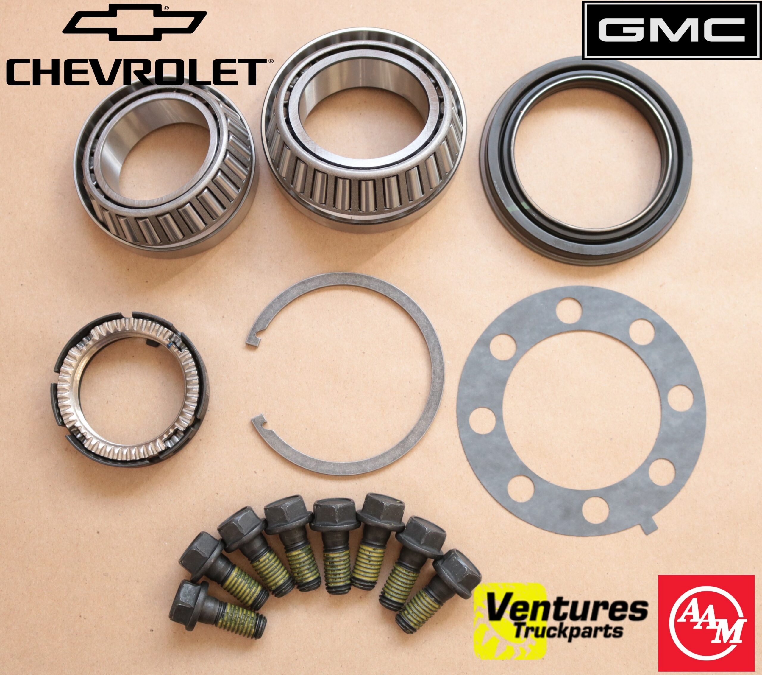 2020-2026 Chevy Silverado GMC Sierra 2500HD 3500HD SRW Rear Wheel Hub Bearing Seal Kit OEM AAM
