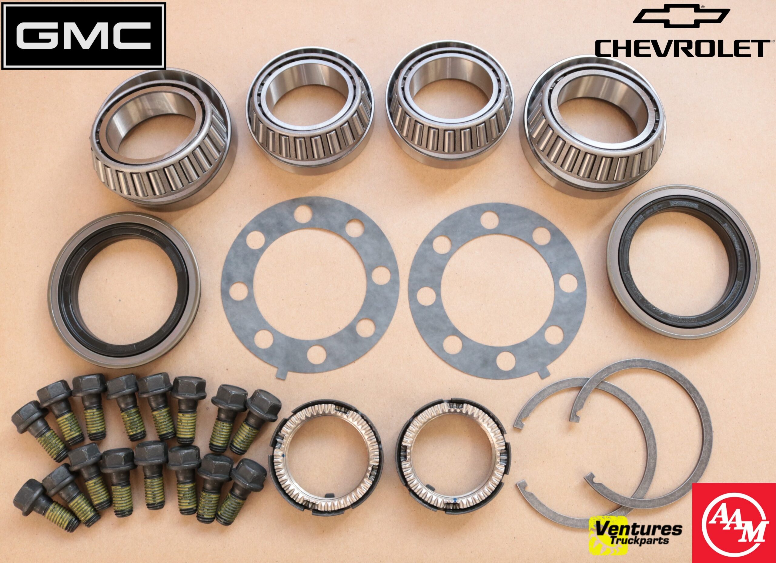2020-2026 Chevy Silverado GMC Sierra 2500HD 3500HD SRW Rear Wheel Hub Bearing Seal Kit OEM AAM