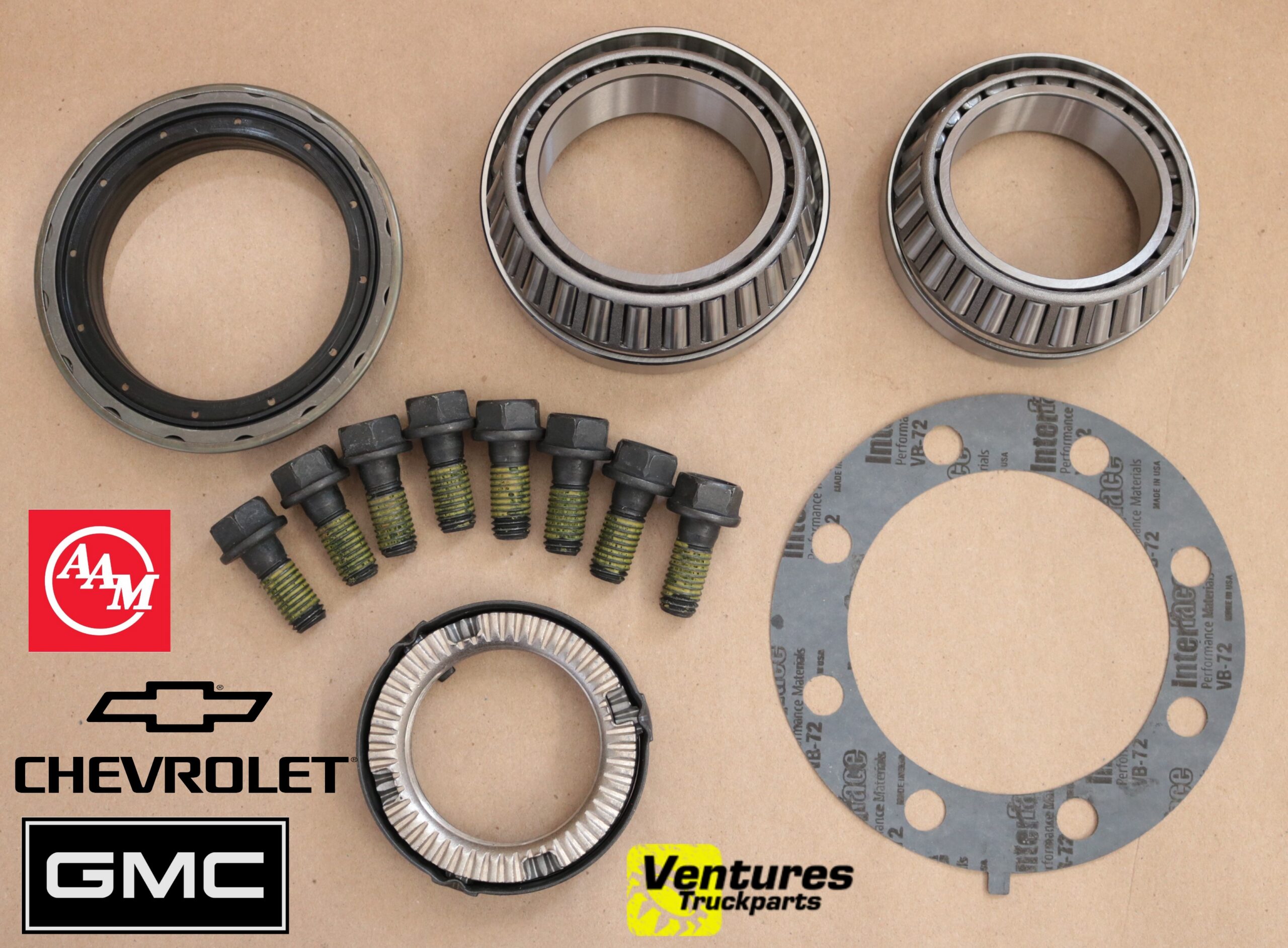 2020-2026 Chevy Silverado GMC Sierra 3500HD DRW AAM 14 Bolt Wheel Hub Bearing Kit OEM