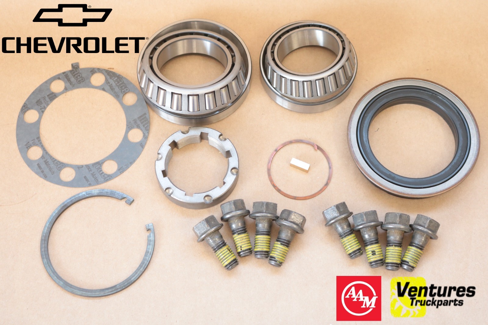 1973-1999 Chevy C20 K20 C30 K30 K2500 K3500 GM 14 Bolt10.5 Rear Axle Wheel Bearing And Seal Kit OEM ( One Side )