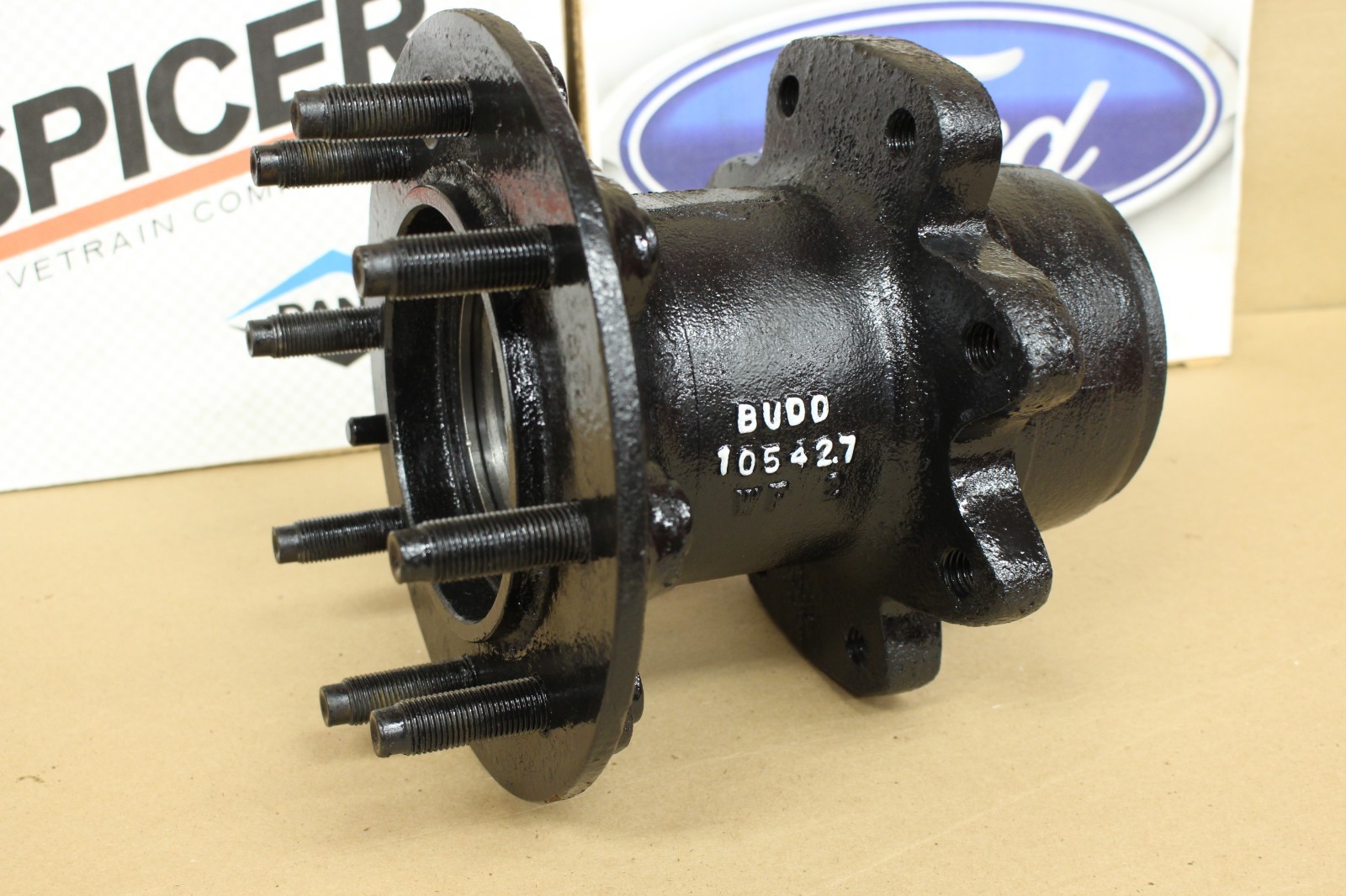 1978-1997 Ford F350 4x4 Dana 60 Front Dually Wheel Hub Casting # Budd 105427 OEM Spicer - Image 3