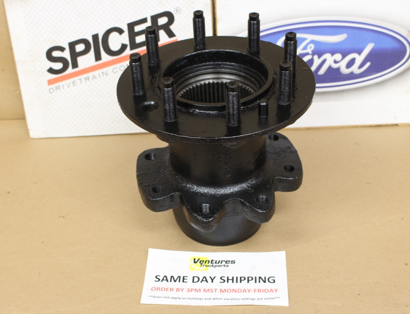 1978-1997 Ford F350 4x4 Dana 60 Front Dually Wheel Hub Casting # Budd 105427 OEM Spicer - Image 5