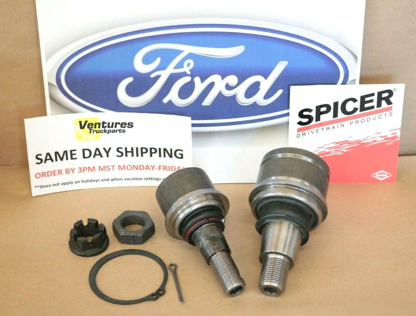 2006-2024 Ford F450 F550 4X4 Front Ball Joint Kit (One Side) Dana 60 OEM Dana Spicer