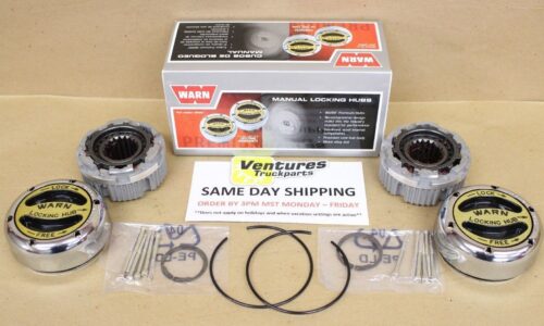 DANA 44 GM 10 BOLT WARN PREMIUM 4X4 LOCKING HUBS 19 SPLINE JEEP FORD DODGE CHEVY