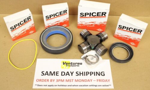 1999-2004 Ford F250 F350 F450 F550 Excursion 4X4 Super Duty Dana Spicer Vacuum Seal O-Ring And NON Maintenance U Joint Kit ( One Side)