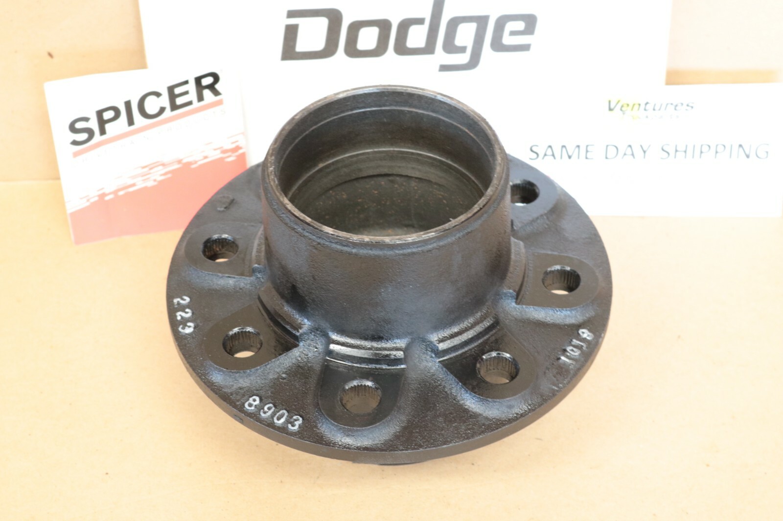 1991-1993 Dodge W250 D250 1st Gen Cummins Dana 70 Single Rear Wheel Budd Casting # 223 8903 - Image 5