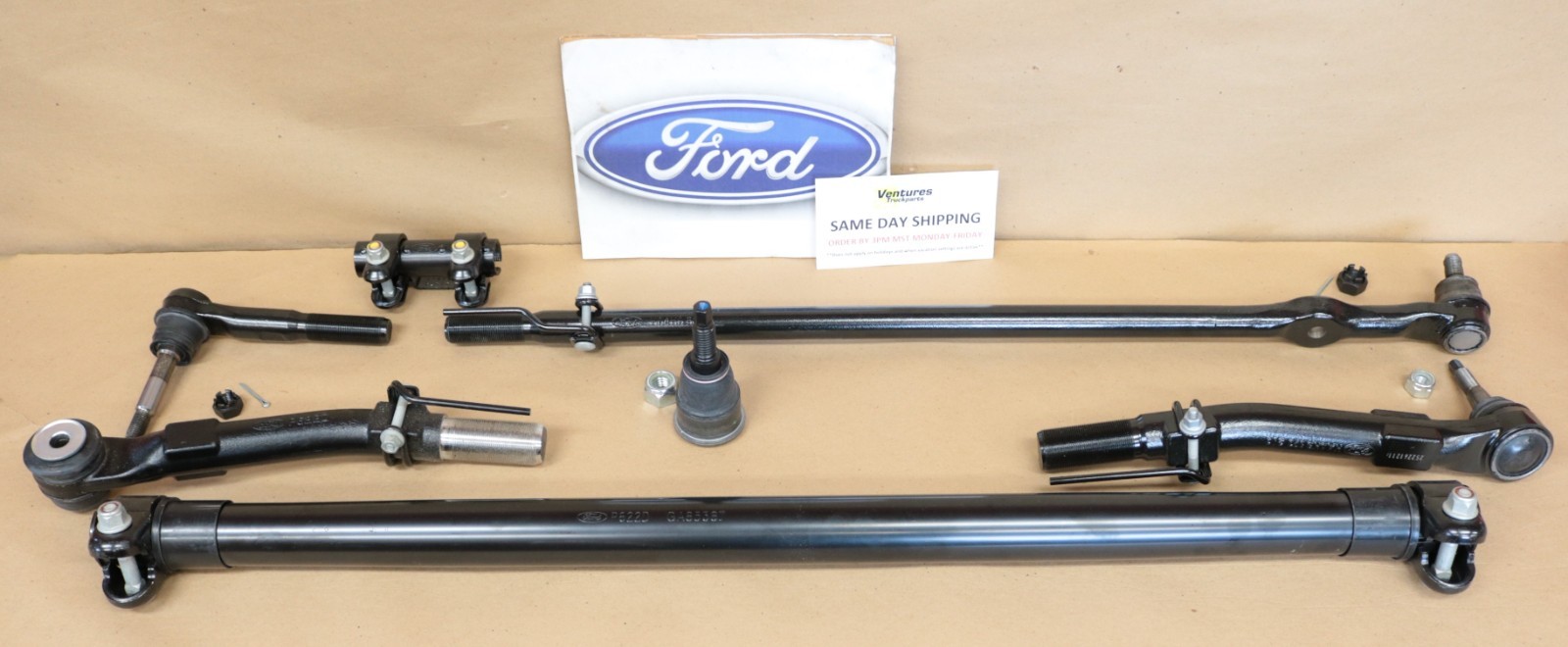 2017-2022 Ford F250 F350 Front Steering Kit Tie Rod Drag Link Trac Bar Joint OEM MOTORCRAFT PARTS