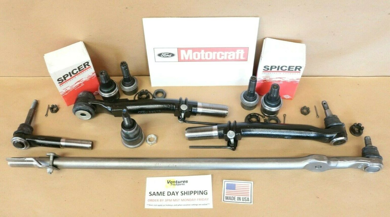 Ford F250 F350 05 15 Front Axle Tie Rod Drag Link Ball Joint Rebuild