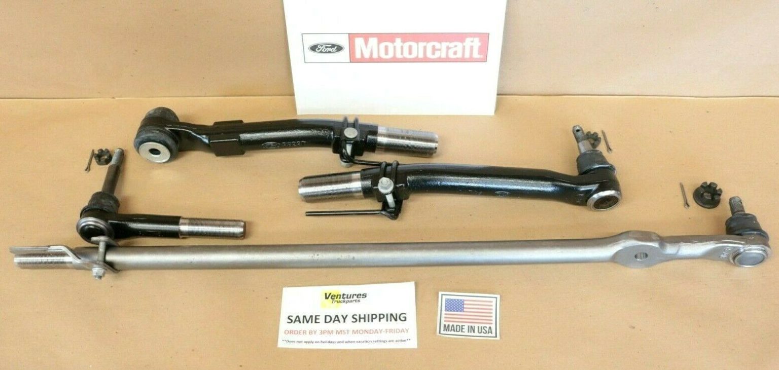 Ford F250 F350 05-15 Front Axle Tie Rod Drag Link Ball Joint Rebuild ...
