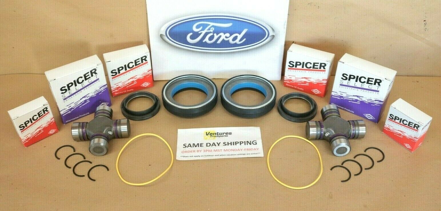 Ford F250 F350 Excursion 1998-2004 Front Axle Seal And Greasable U Joint Kit 