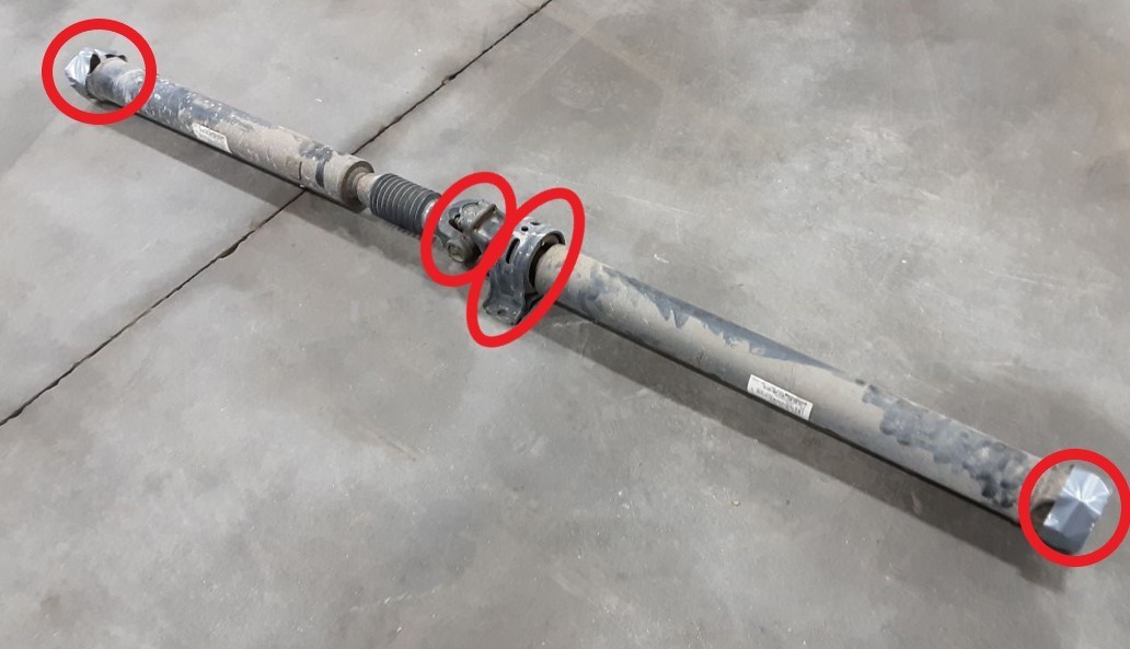 2017-2023 Ford F450 F550 Rear Two Piece Driveline Hanger Carrier Bearing U Joint Kit OEM Dana Spicer - Image 4