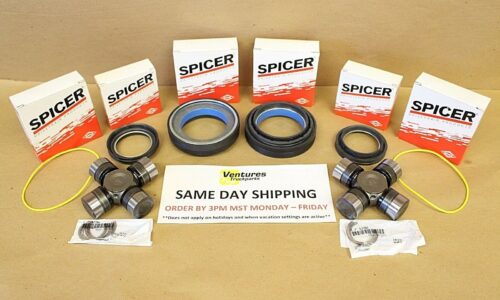 1998-2004 Ford F250 F350 F450 F550 Excursion 4x4 Super Duty Genuine Dana Spicer Front Seal USA Grease-Able U Joint Kit