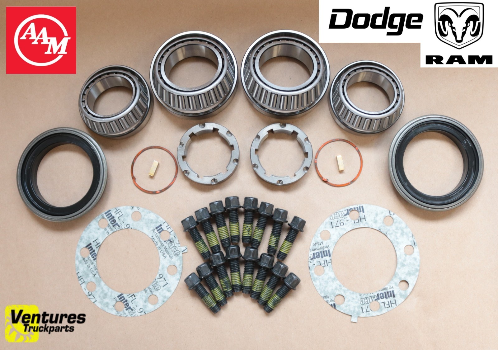 2003-2018 Dodge Ram 2500 3500 SRW Rear Axle Wheel Bearing And Seal Kit OEM AAM