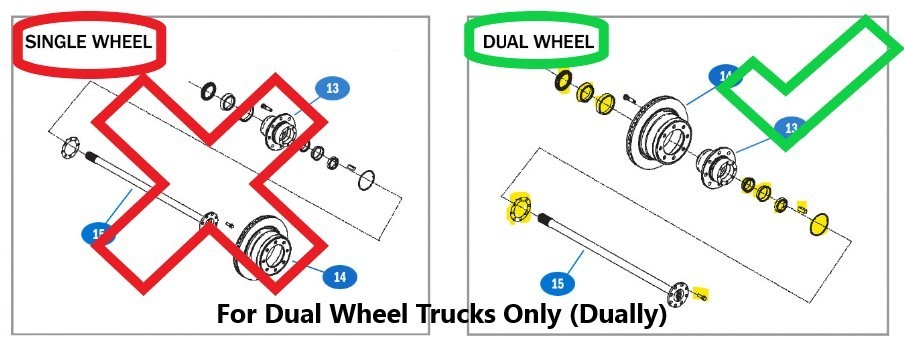 2003-2018 Dodge Ram 3500 DRW Dually Rear Axle Wheel Bearing And Seal Kit OEM AAM - Image 2