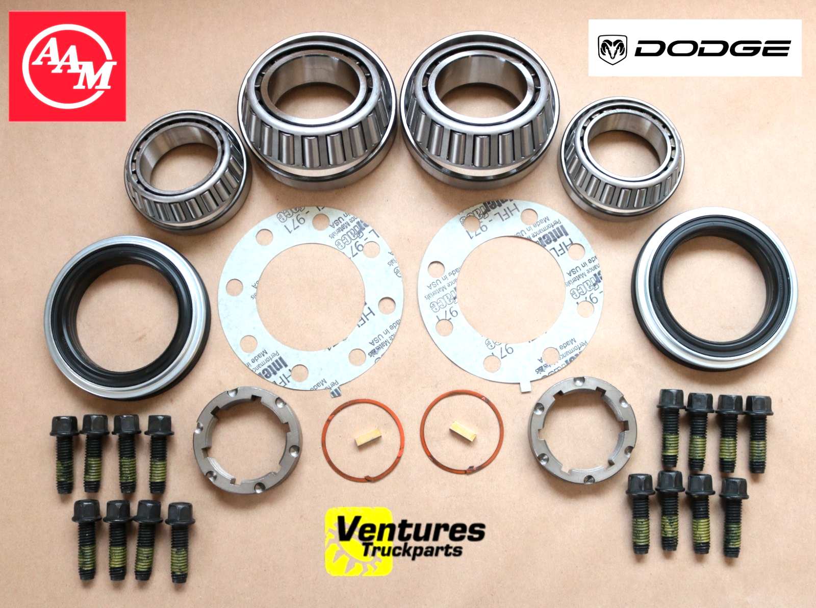 2003-2018 Dodge Ram 3500 DRW Dually Rear Axle Wheel Bearing And Seal Kit OEM AAM