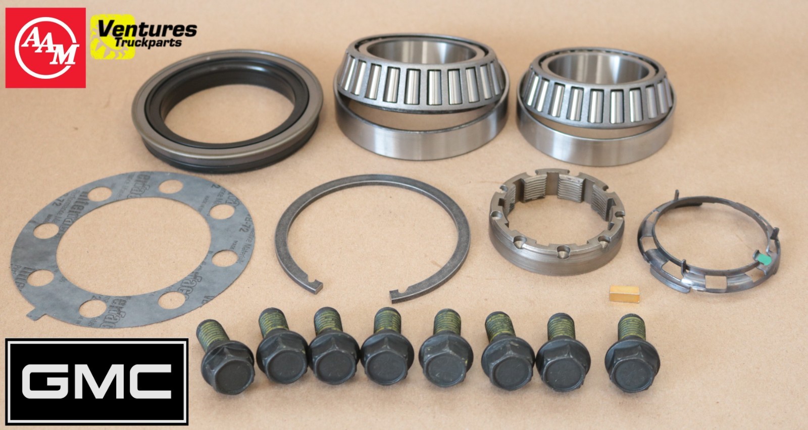 2011-2016 Chevy Silverado GMC Sierra 2500 3500 SRW Rear Wheel Hub Bearing Seal Kit OEM AAM - Image 2