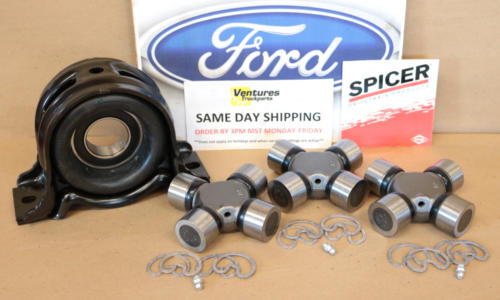 2017-2023 Ford F250 F350 Rear Two Piece Driveline Hanger Carrier Bearing U Joint Kit OEM Dana Spicer