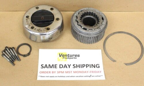 1 ea. Good Used Warn 11690 Dana 60 / Dana 50 30 Spline Locking Hub With Black Twist Dial Ford, Dodge, Chevy