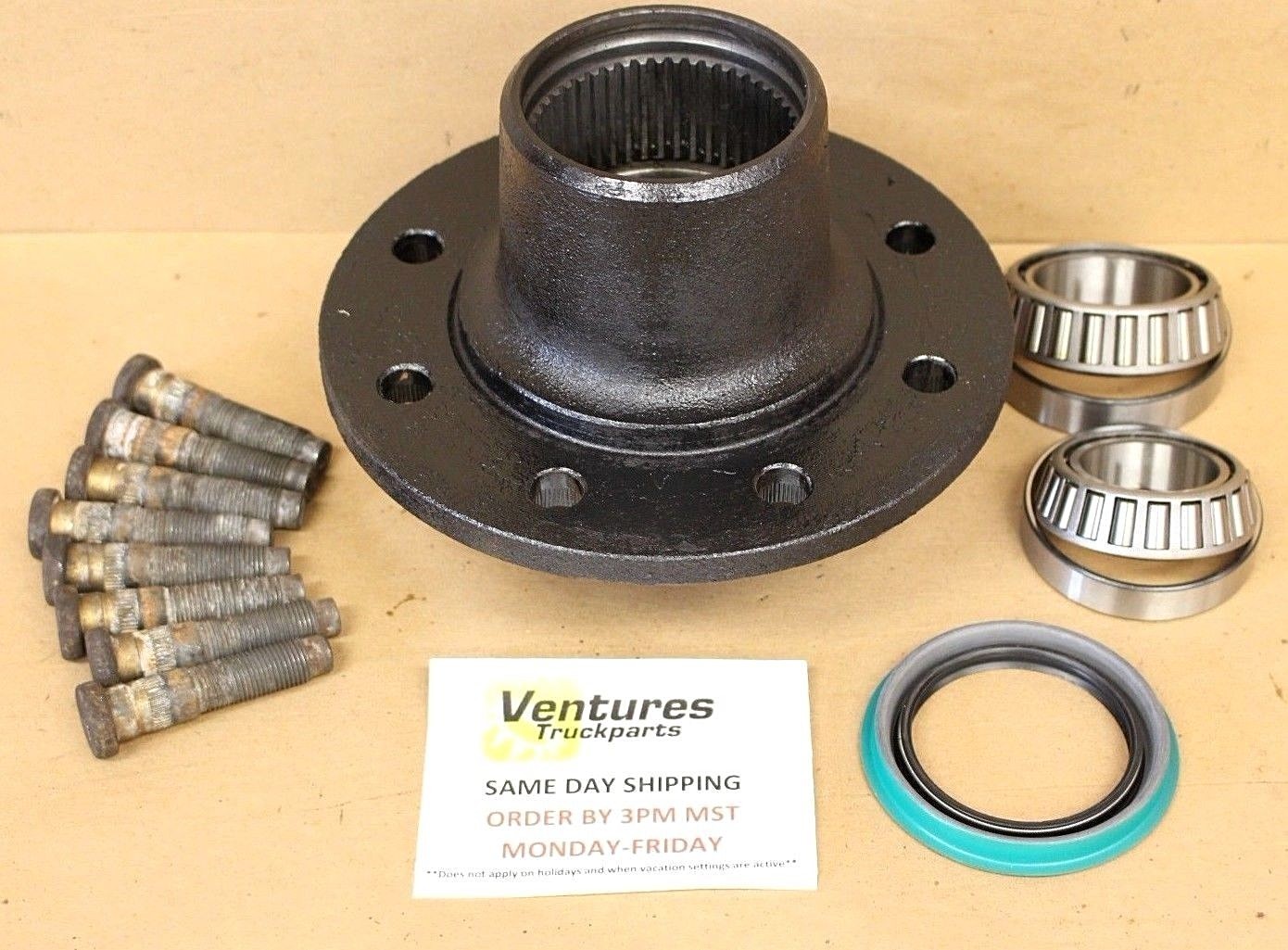 1978-1979 Ford F250 3/4 Ton 4x4 8 Lug Front Wheel Hub Includes New Bearings Races Seal