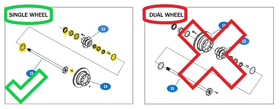 2019-2026 Ram 2500 3500 Rear Wheel Bearing, Seal, And Spindle Nut Kit OEM AAM - Image 3