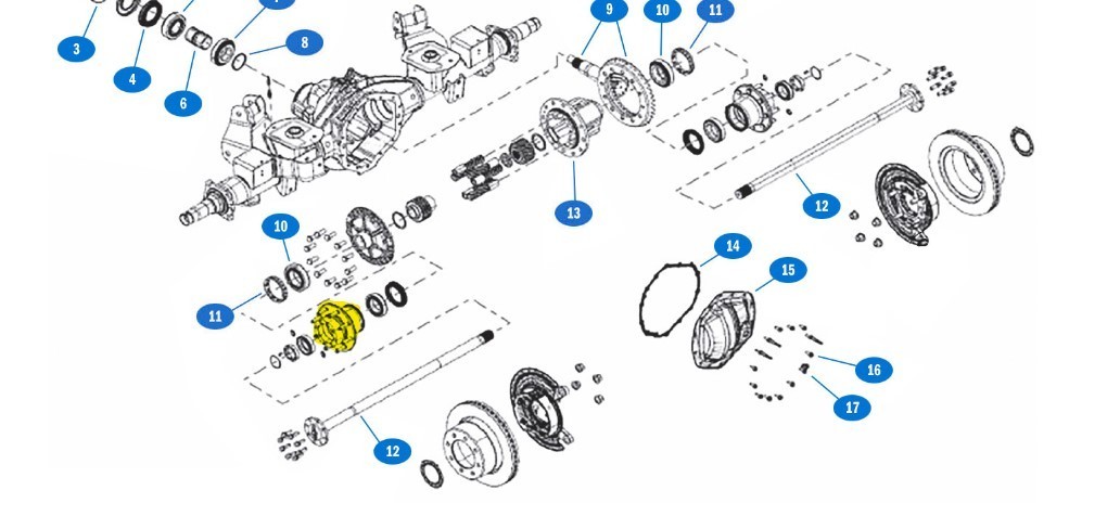 2019-2026 Ram 2500 3500 Rear Wheel Hub For 11.5" Or 12" Axle - Image 2