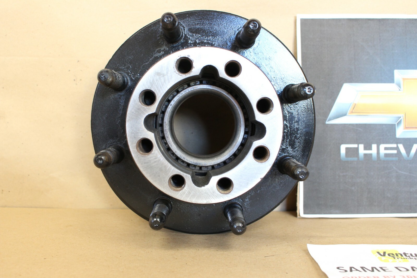 1999 Up Chevy Gm 2500 14 Bolt 10.5 Rear Axle Disc Brake Wheel Hub Casting # 3137 - Image 5