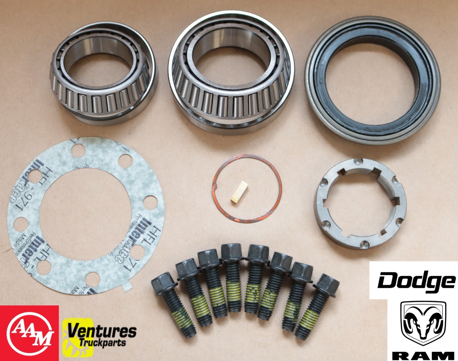 2003-2018 Dodge Ram 2500 3500 SRW Rear 11.5 Axle Wheel Bearing And Seal Kit OEM