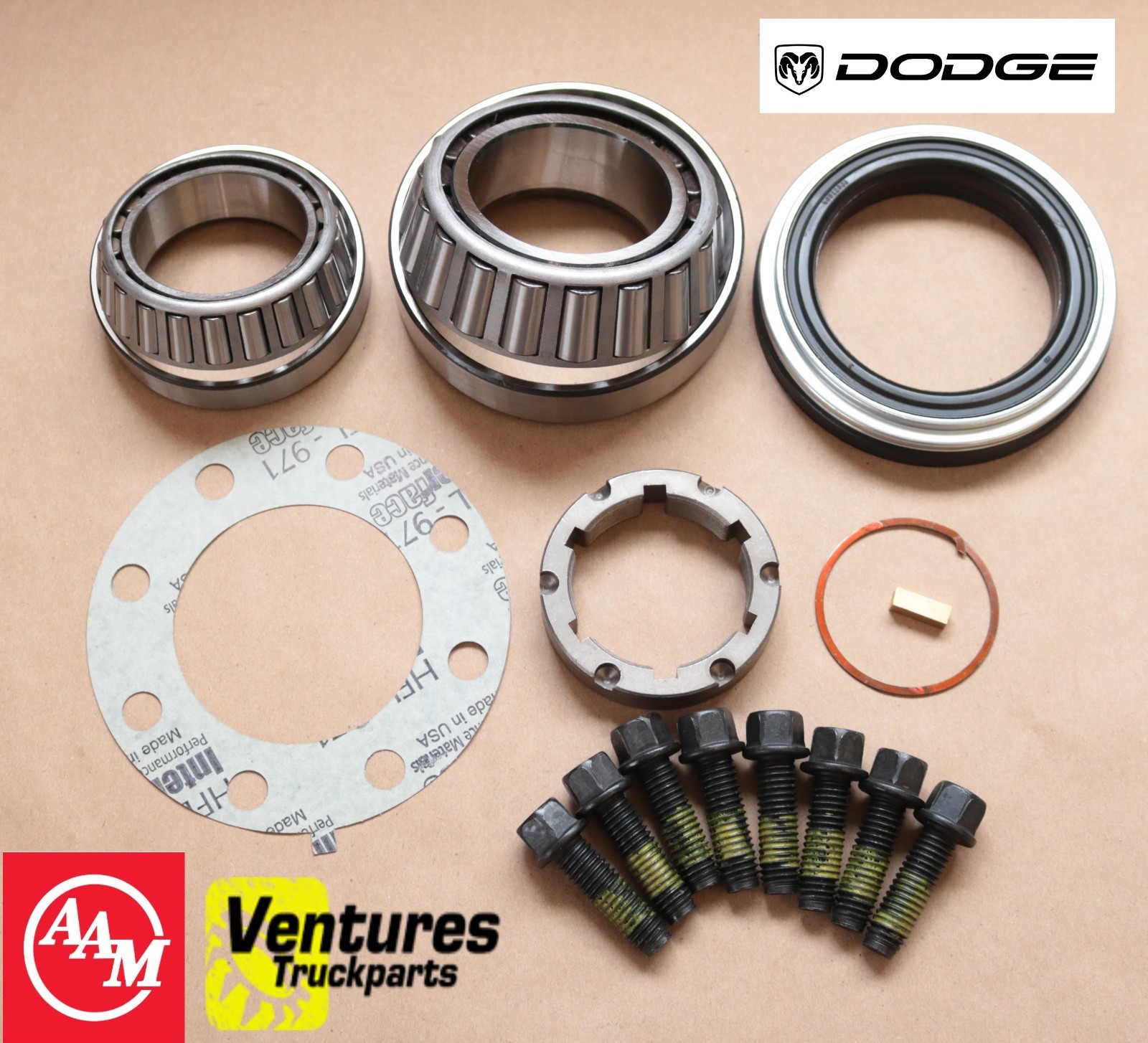 2003-2018 Dodge Ram 3500 DRW Dually Rear Axle Wheel Bearing And Seal Kit OEM AAM