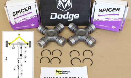 2011-2023 Dodge Ram 2500 3500 4x4 Front Axle Shaft U Joints 2 Ea. Spicer Select
