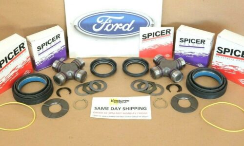 1999-2004 F250 F350 F450 F550 Excursion 4X4 Front Axle Seal Greaseable U Joint And Thrust Washer Kit Both Sides